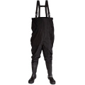 Ficher de nylon noir bon marché pour hommes boyaux de poitrine en PVC avec PVC Bootfoot